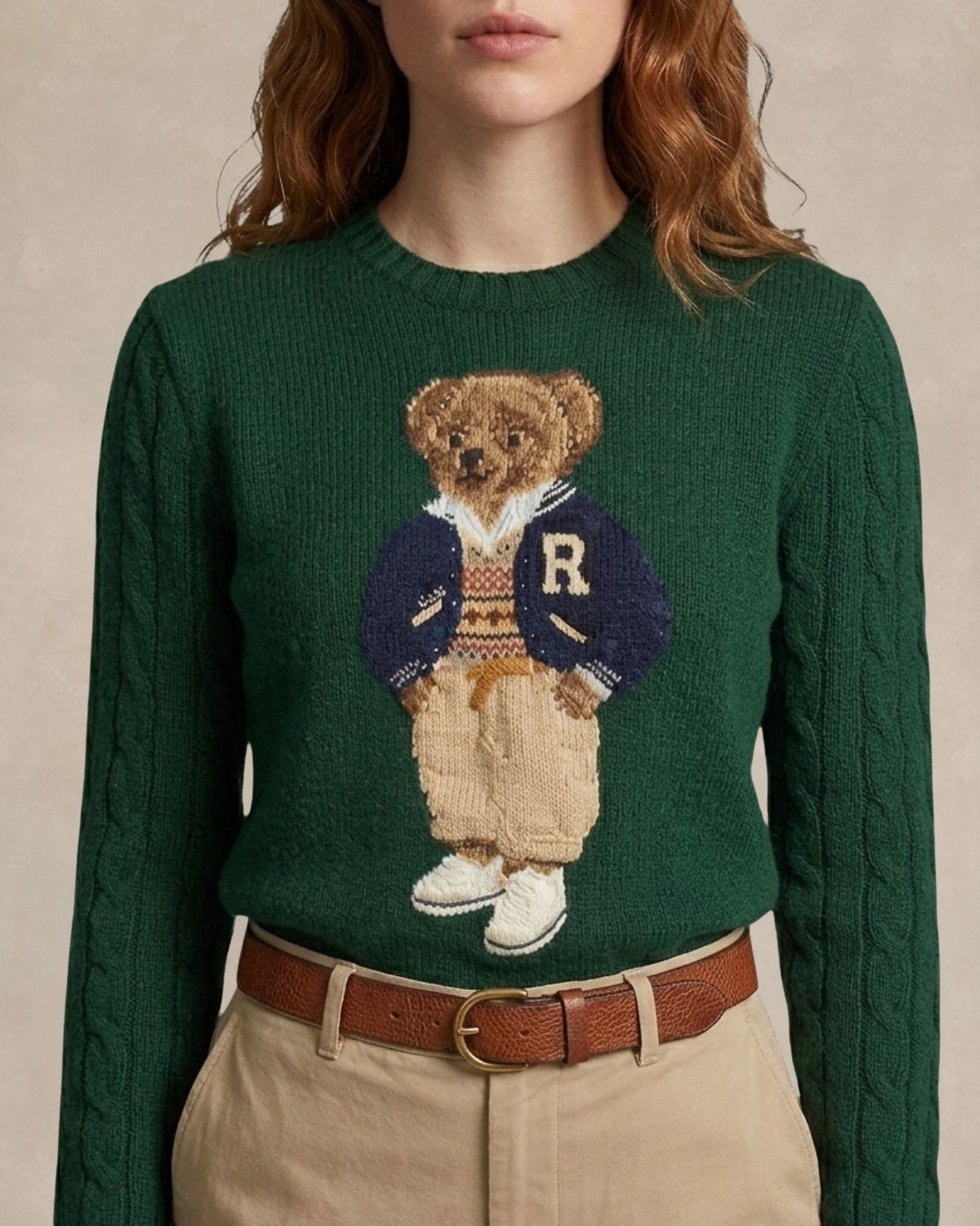 Suéter Ralph L. | Polo Bear Varsity Letterman