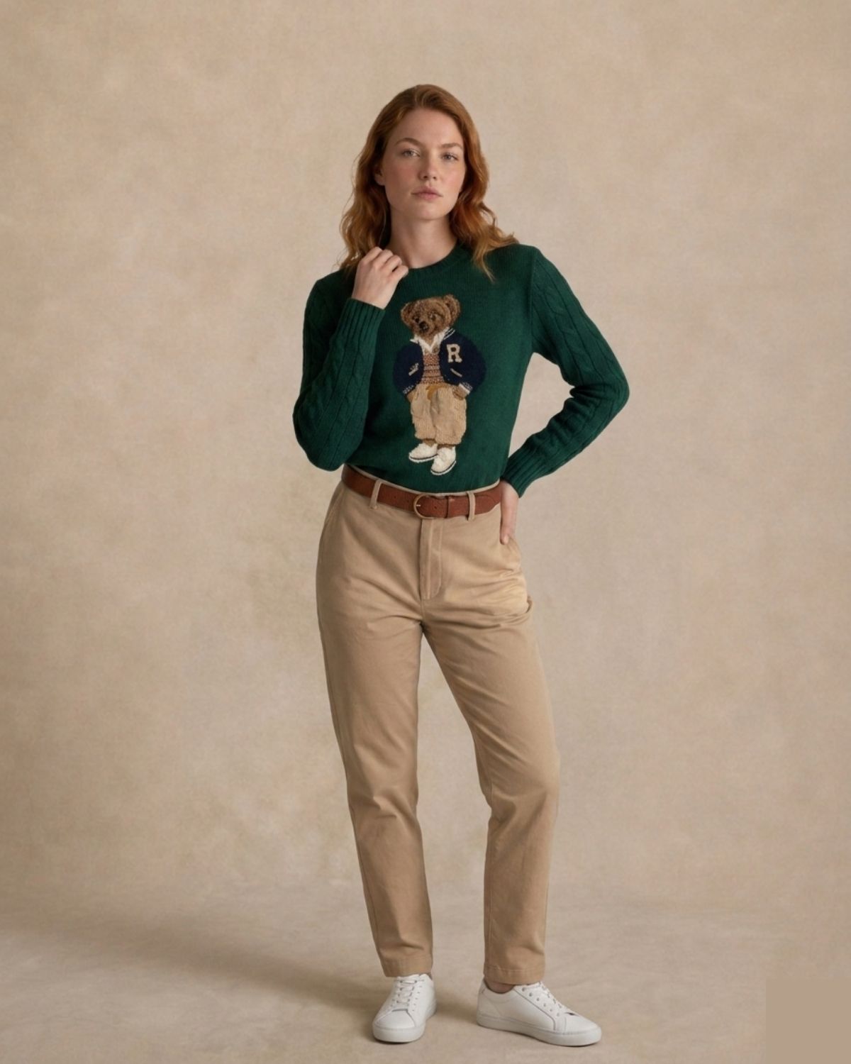 Suéter Ralph L. | Polo Bear Varsity Letterman